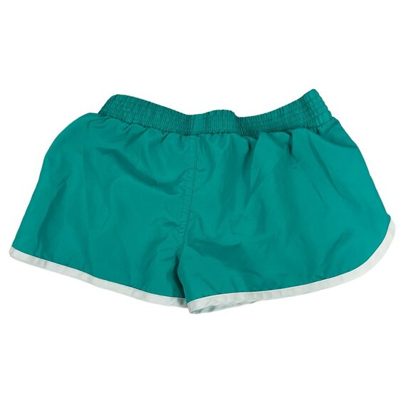 ZeroXposur Girls Swimwear Board Shorts Elastic Waist Teal White Trim Size 7 - Picture 2 of 4